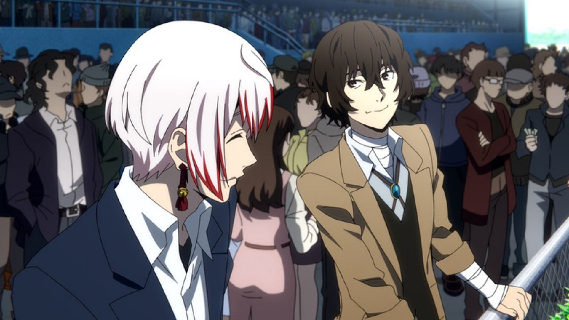 Osamu Dazai as seen in Bungo Stray Dogs season 4 episode 6 preview (Image via BONES)